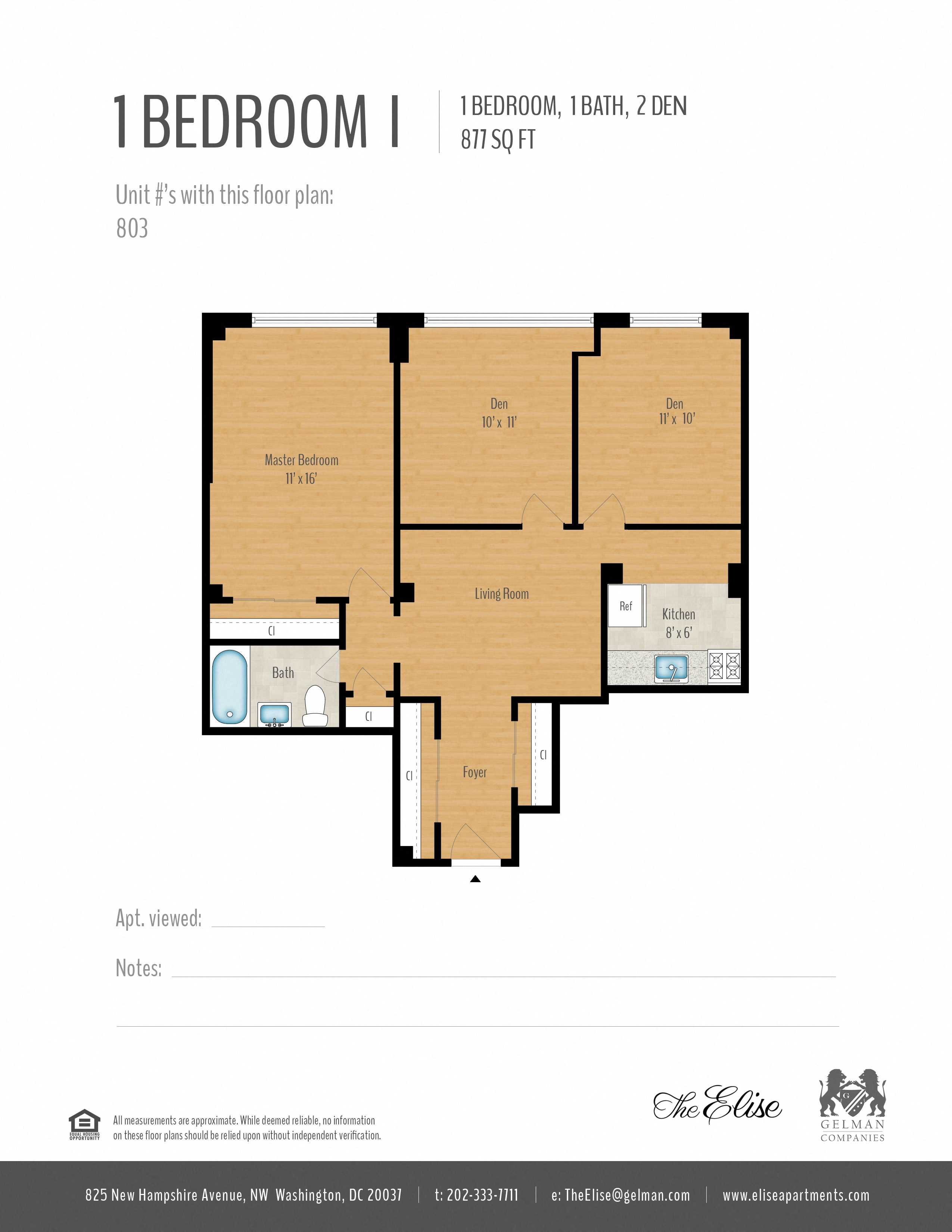 2 Bedroom + Den Image